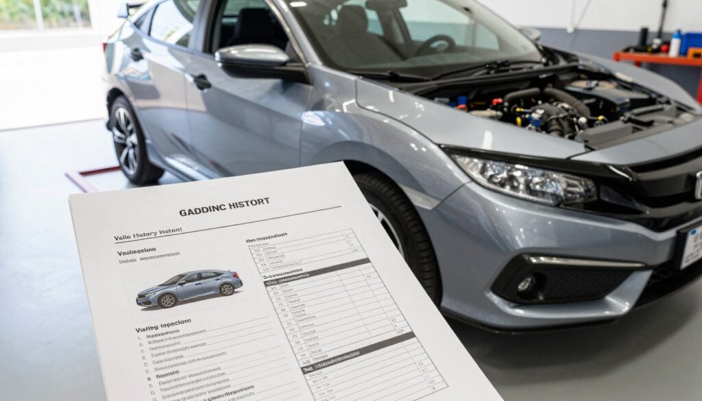 Vehicle history report and Honda car inspection Vehicle history report and Honda car inspection